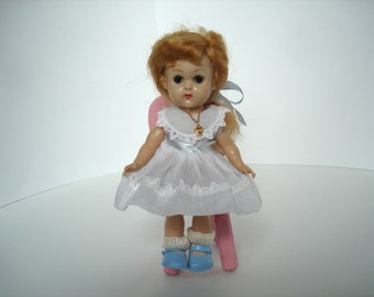 Vintage Vogue Bent Knee Walker Molded Lashes Ginny Doll 1960's