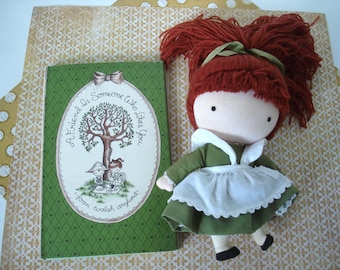 Joan Walsh Anglund Pocket Doll "Friend" 1962 plus A Friend Is Someone Who Likes You Book 1958 Wolfpit Fabric Doll