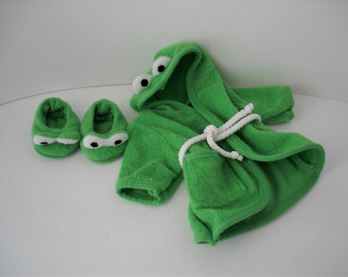 Hoppy Vanderhare Clothesline Frog Bathrobe & Slippers Etsy