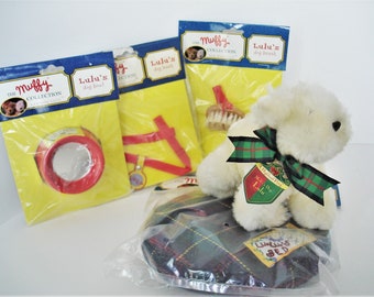 Lulu MacFluff A Highland Fling with Bed Brush Bowl Leash