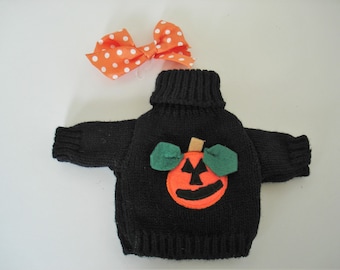 Halloween Teddy Bear Sweater