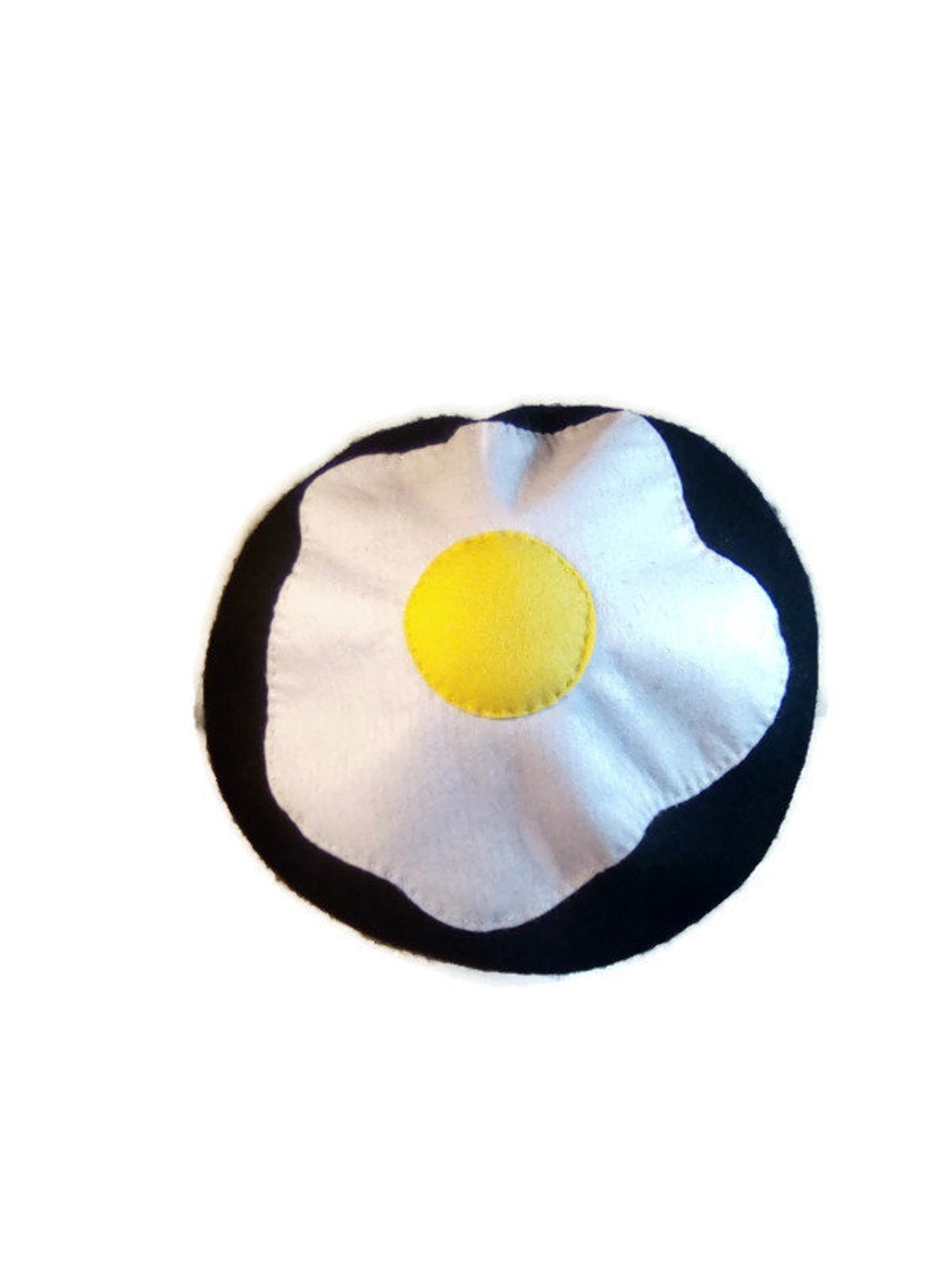 Black Egg Beret Fried Egg Hat Black Hat Women's Hat Etsy