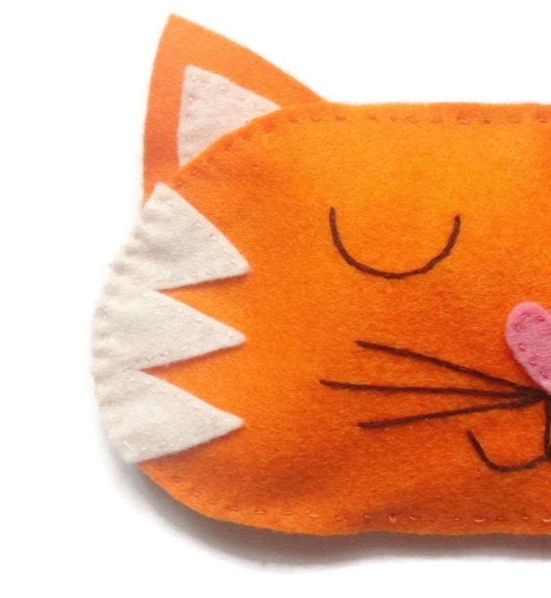 Cat eye mask Cat sleep mask Pet sleep mask Felt eye mask Etsy