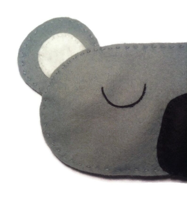 Koala Bear Sleep Mask Koala Eye Mask Animal Sleep Mask Felt Etsy