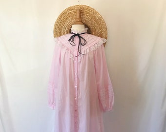 Vintage 1980's Gilligan & O'Malley Victorian Nightgown Dress