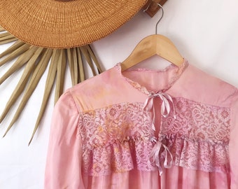 Upcycled Vintage Bed Jackets Hand Dyed