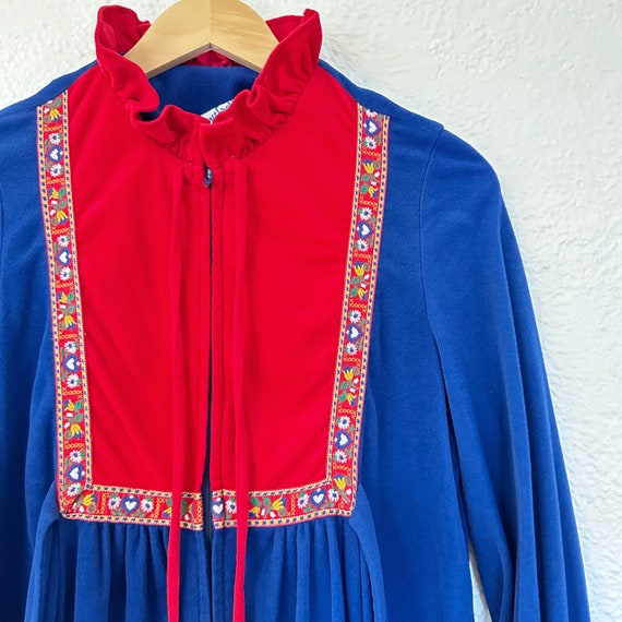 Vintage 1960's Folk Dressing Gown - image 6