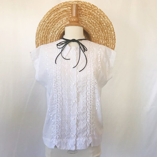 I'll Let You Know Eyelet Lace Blouse