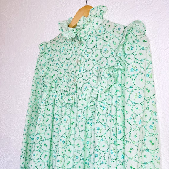 Vintage 1970's Prairie Bib Dress - image 6