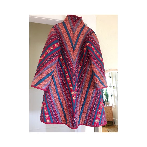 Vintage Quilted Patchwork Coat Jacket