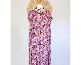 Vintage Floral Midi Dress