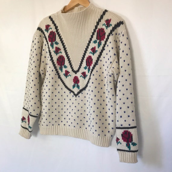 Cottagecore Knit Sweater | Vintage Westen Pullove… - image 5