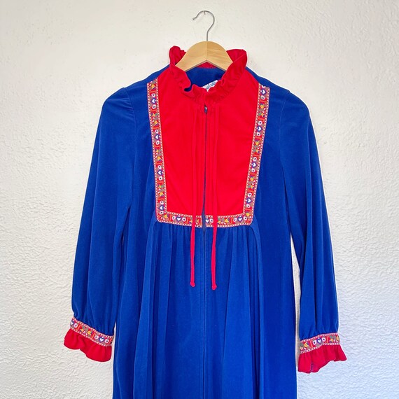 Vintage 1960's Folk Dressing Gown - image 4