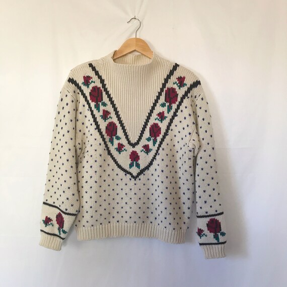 Cottagecore Knit Sweater | Vintage Westen Pullove… - image 4