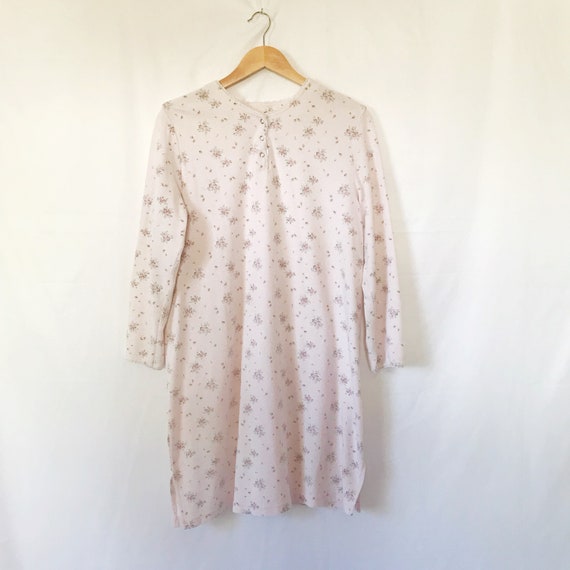 Thermal Shirt Dress | Vintage 1990's Floral Therm… - image 2