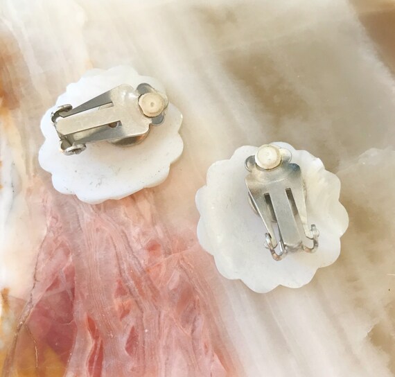 White Shell Earrings - image 4