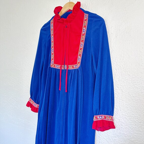 Vintage 1960's Folk Dressing Gown - image 5