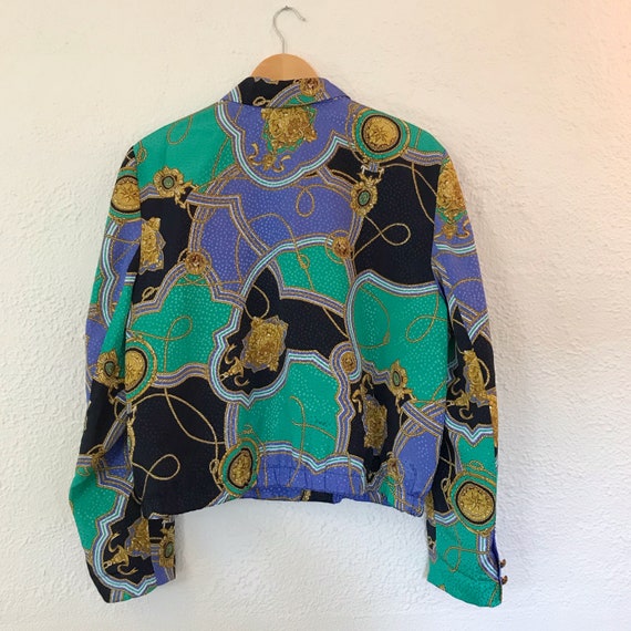 Vintage 1980's Baroque Printed Jacket - image 7