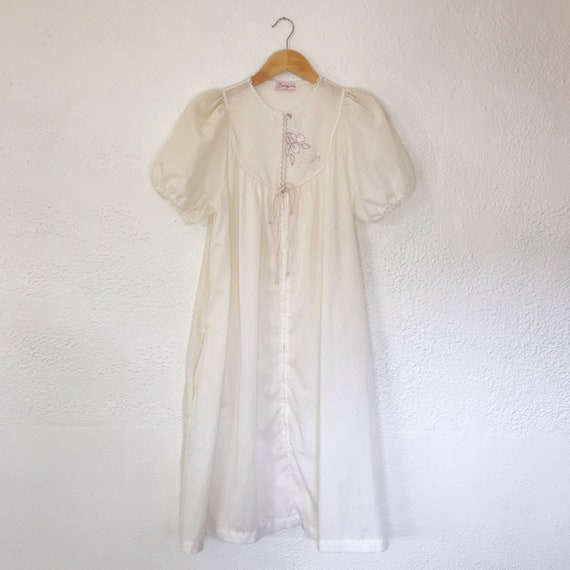 Vintage 1980's Puff Sleeve Dress - image 3