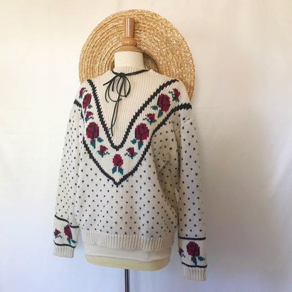 Cottagecore Knit Sweater | Vintage Westen Pullove… - image 2