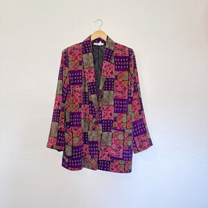 Vintage 1980's Printed Blazer