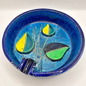Aldo Londi Rimini Blue Ashtray for Bitossi