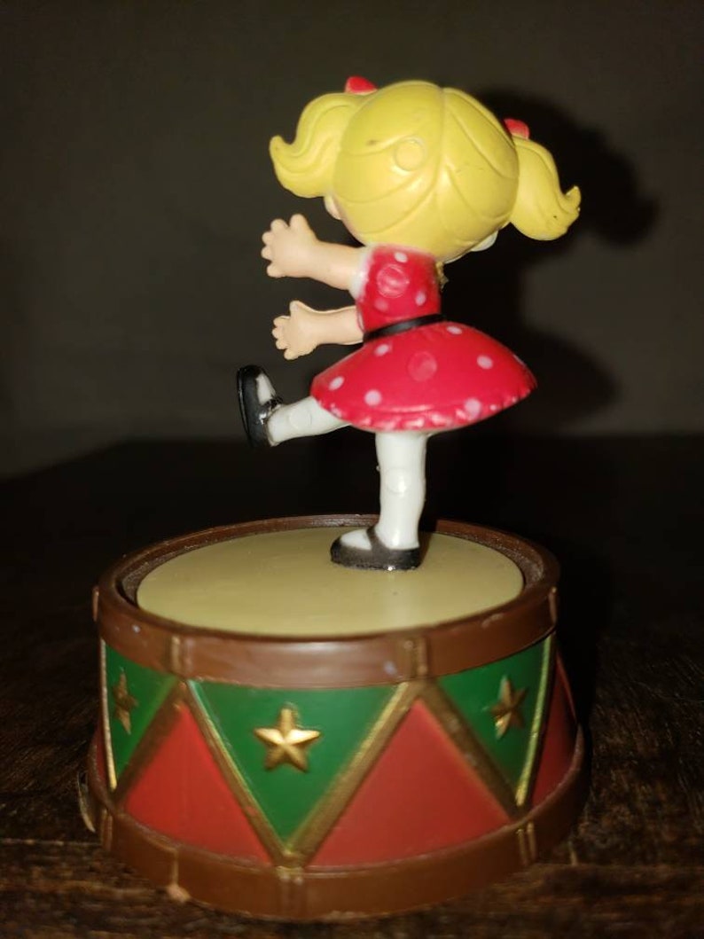 Vintage Toyland Music Box with Girl Spinning on a Drum Etsy