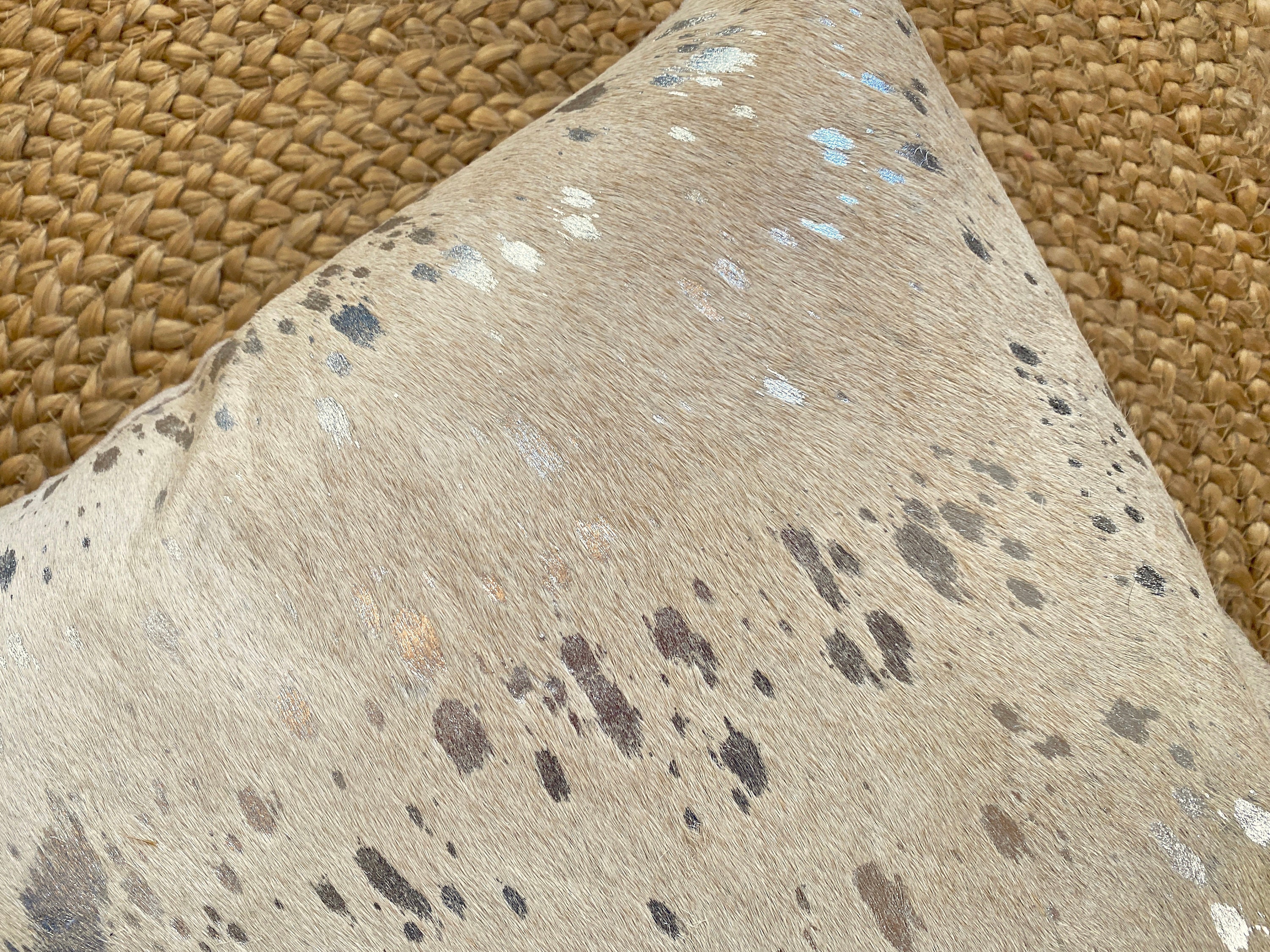 Auténtica funda de almohada de cuero beige natural de | Etsy