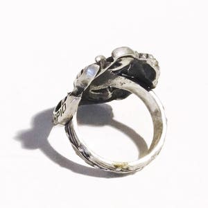 Large Sterling Scorpio/ Scorpion Zodiac Ring, c1940s image 6