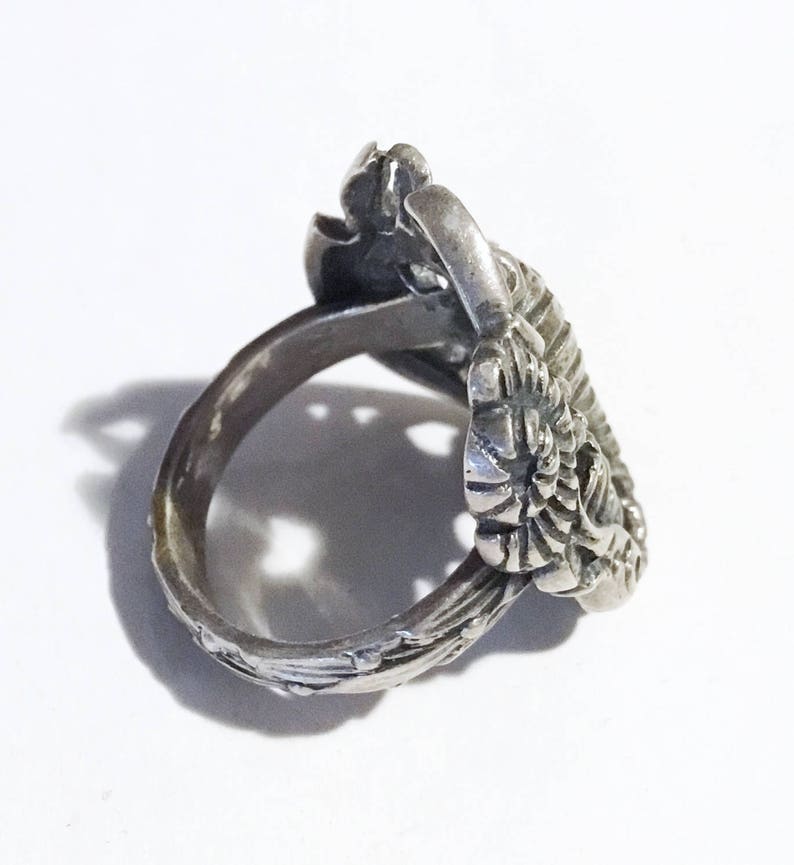 Large Sterling Scorpio/ Scorpion Zodiac Ring, c1940s image 4