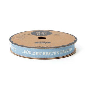 2m Baumwollband 1,45 EUR/m Mama, Papa, Oma, Opa, Bruder, Schwester 15mm bedruckt ...besten Freund