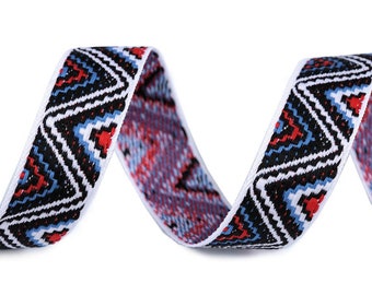 3m Webband (2,10 EUR/m) blauer Indianer 20mm