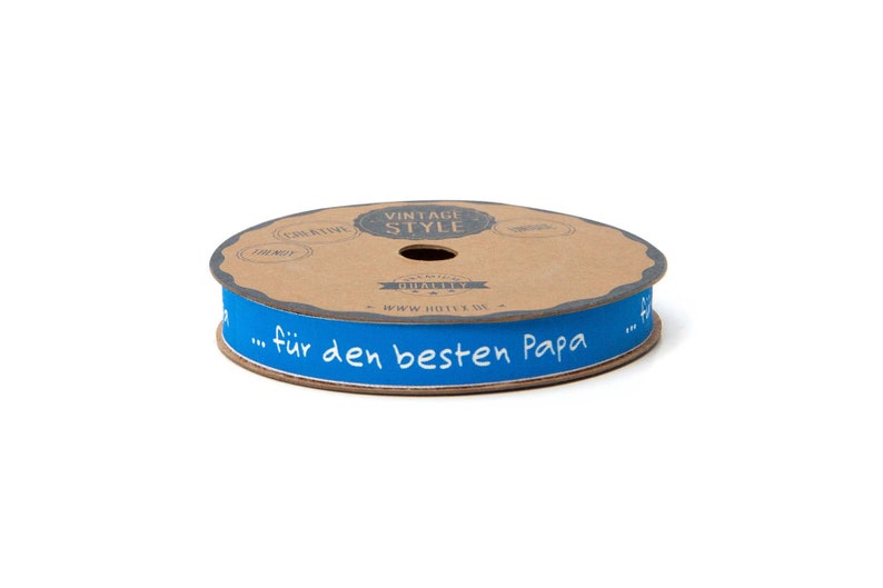 2m Baumwollband 1,45 EUR/m Mama, Papa, Oma, Opa, Bruder, Schwester 15mm bedruckt ...besten Papa