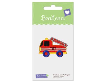 Aufbügler Feuerwehrauto BeaLena Applikation 4,9 x 3,5 cm