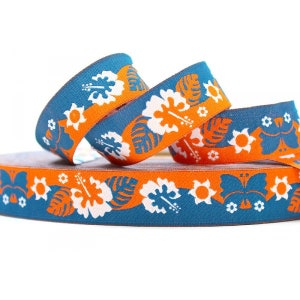 3m Webband (1,90 EUR/m) HappyHawaii orange 19mm