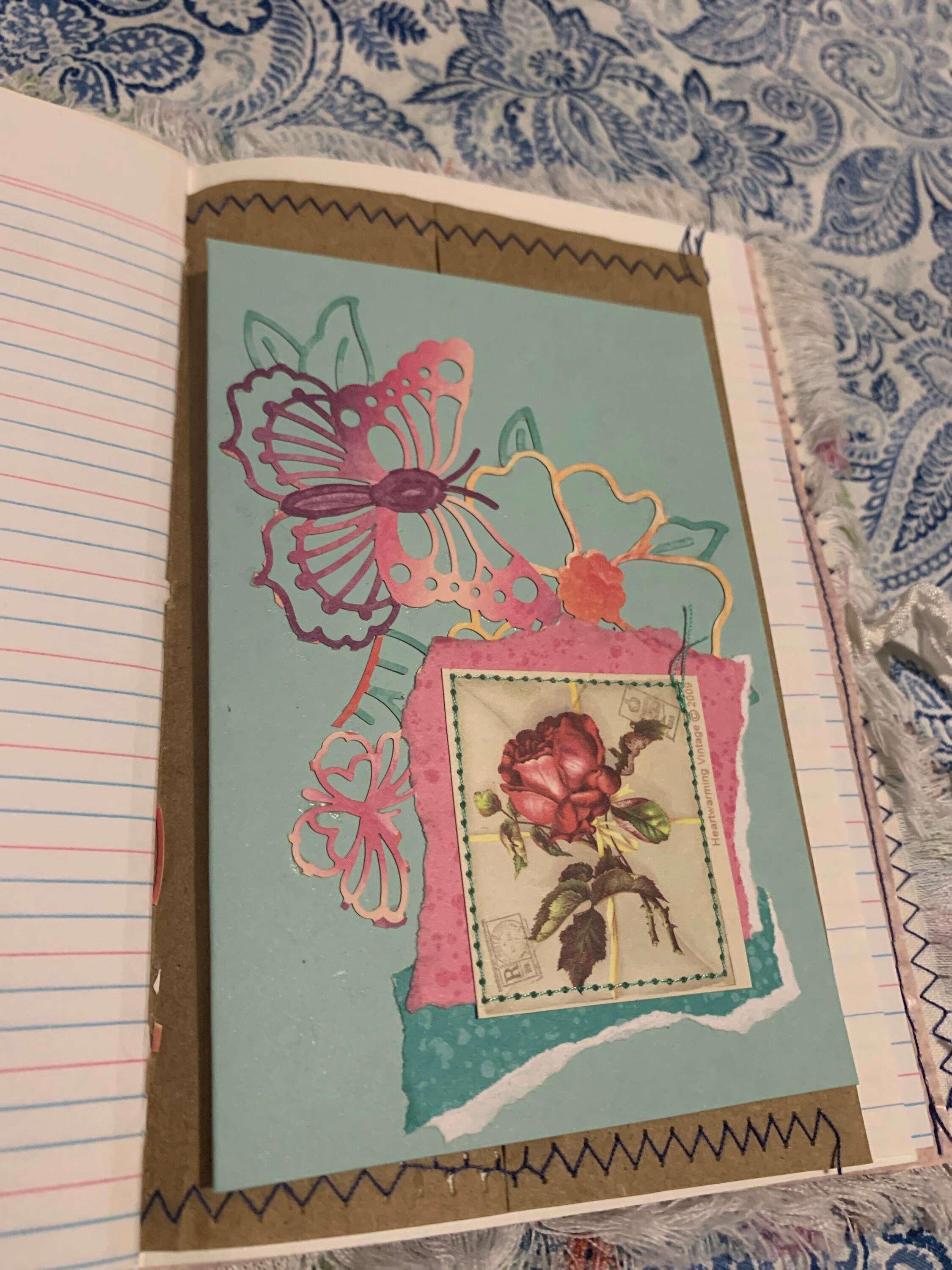 Small Fabric Covered Junk Journal Etsy Australia