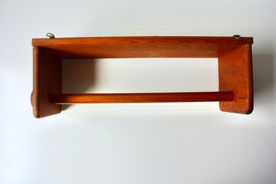 Teak Wall-Mount Paper Towel Holder