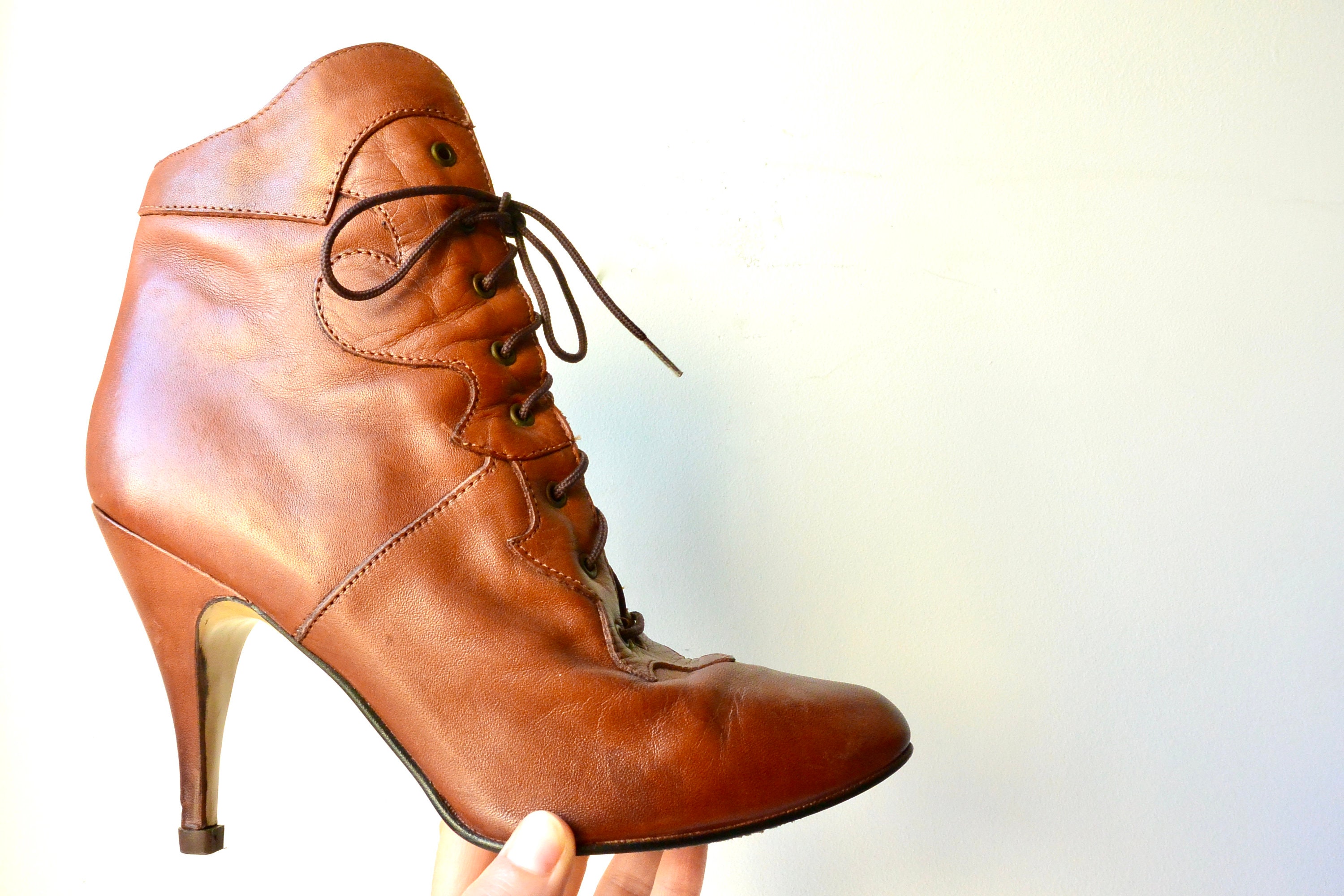 witchy lace up boots