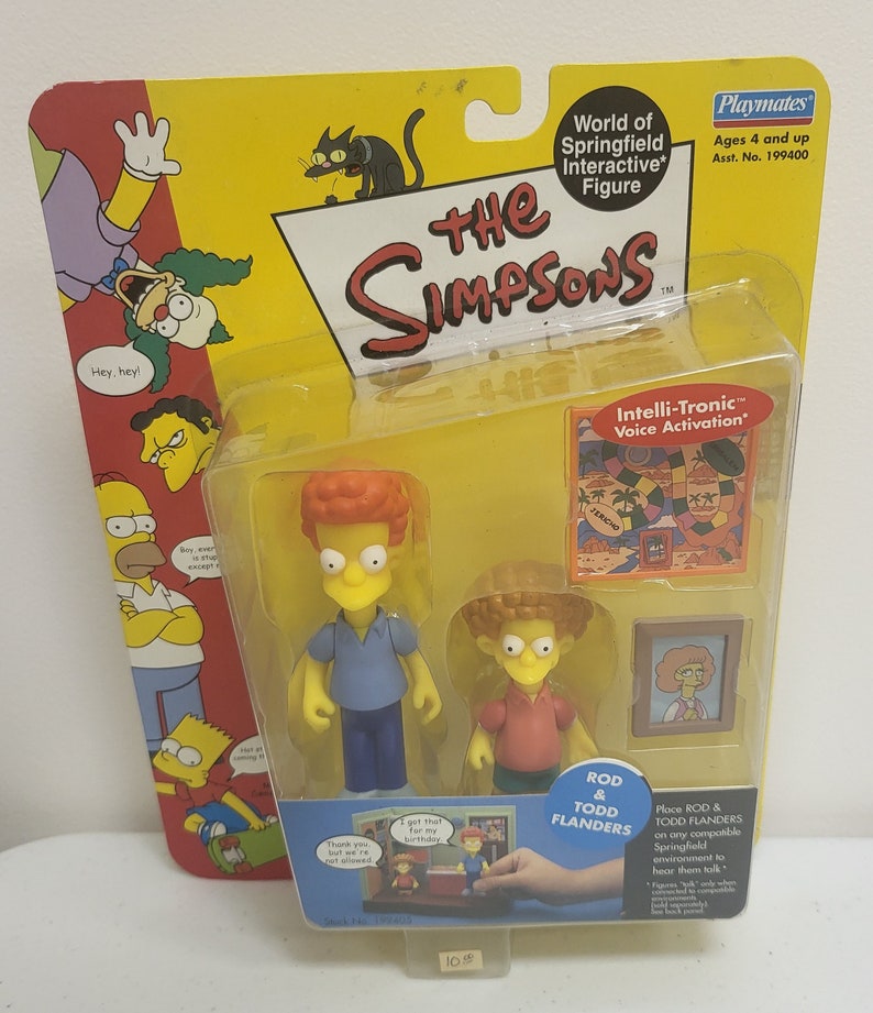 Simpsons Rod Playmates the Simpsons World of Springfield Interactive Figure Rod ...