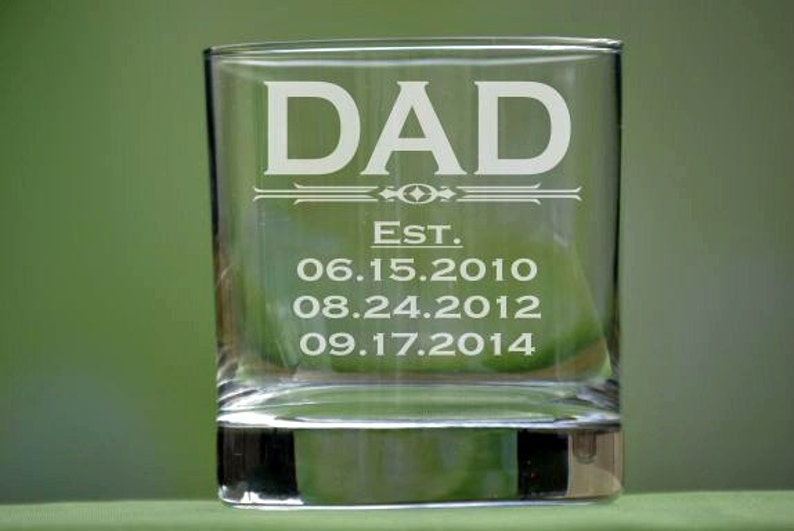 Personalized Whiskey Glass Dad Gift Daddy Abuelo Gift Etsy