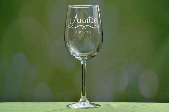 best aunt ever wine glass