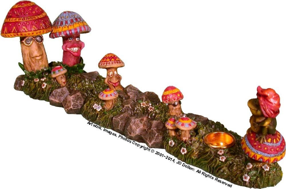 Nase Desserts Zauberpilz Gartenfamilie Frosch Zauberer Stick Cone Weihrauchbrenner Aschefänger