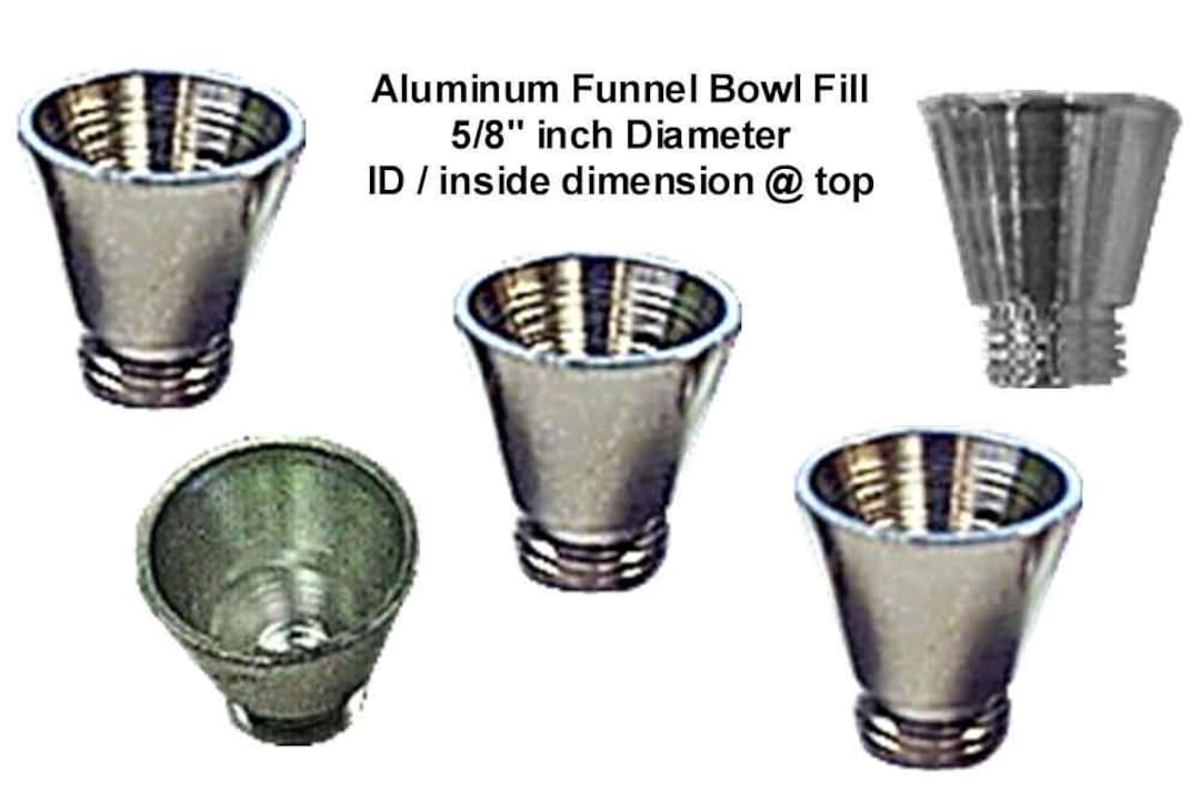 5 Pack Standard Threaded Aluminum Plumbing Funnel Bowls Conduit Pipe ...