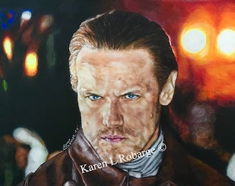 11” x 17” art print of Jamie Fraser