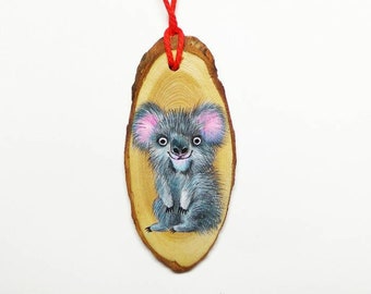 Koala ornament, Koala Decoration, Australia, Koala Stockings, eucalyptus, baby gift,
