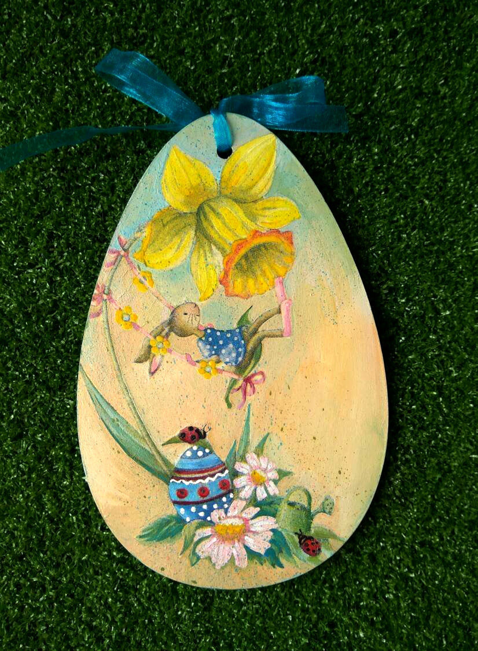 Happy Easter Easter Decorations Easter Bunny Spring Decor Etsy