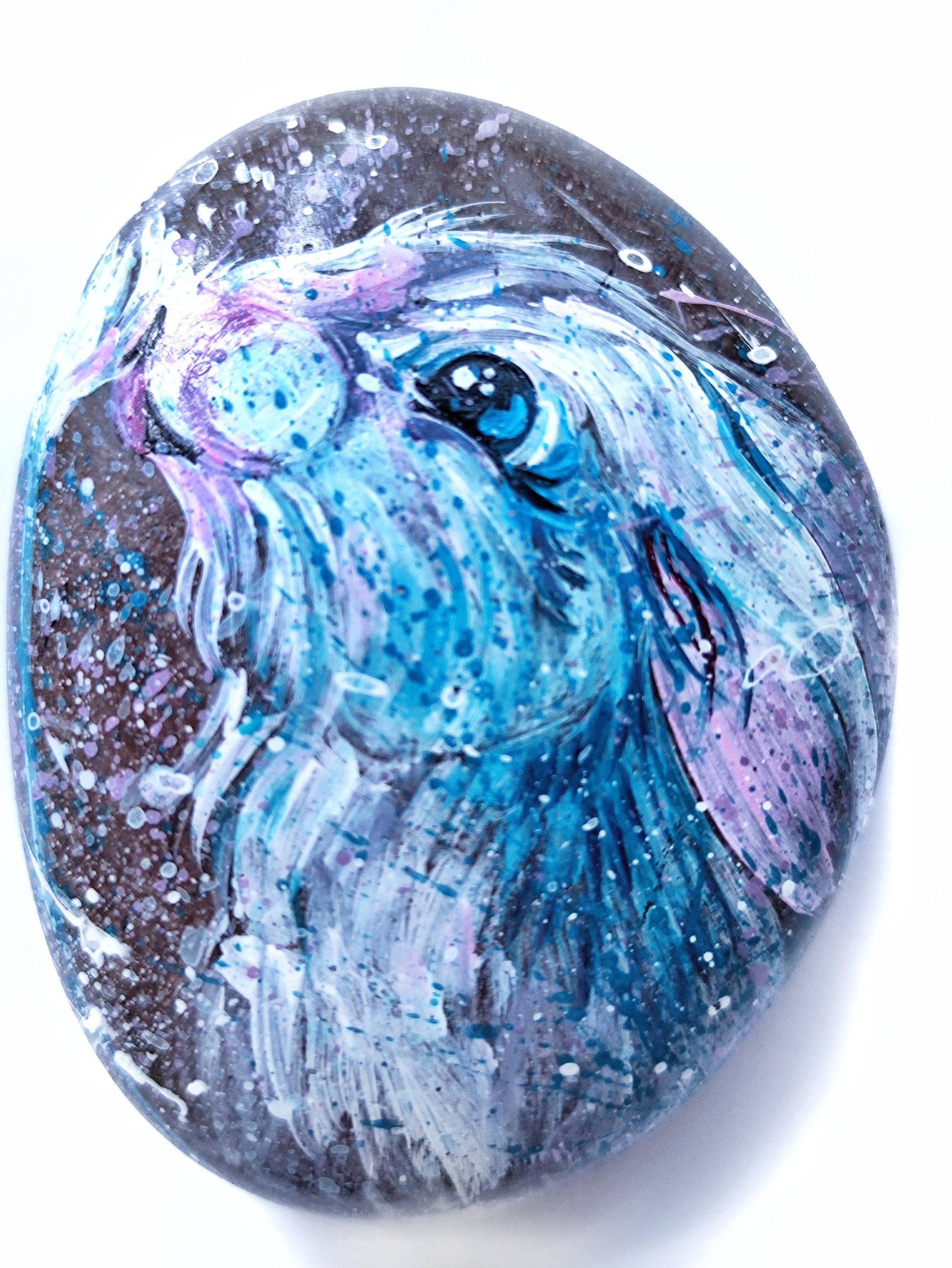 White Rabbit Hand-painted Stones for Home or Garden Decor - Etsy