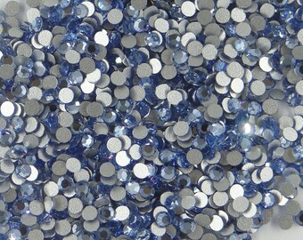 SS6 PR LSA-HF *** 50 strass Preciosa fond plat SS6 2,00mm light sapphire
