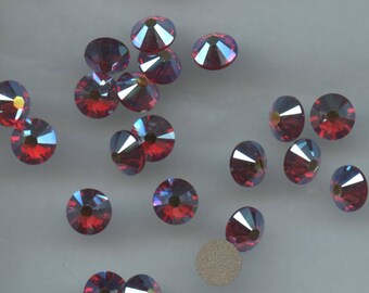 40 Swarovski Perlen 4mm Rot Ligh Siam 5301//5328 Xilion Bicone Kristall Perlen