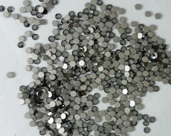2000 ss7 bd ***  100 Swarovski flat back SS7 (2,2mm) black diamond